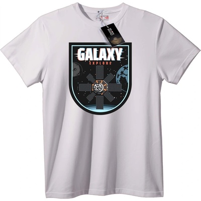 NOONEBRAND Тениска Изследване на галактика - 6XL, White