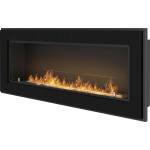 SIMPLEfire Frame 1200 black + glass Камини