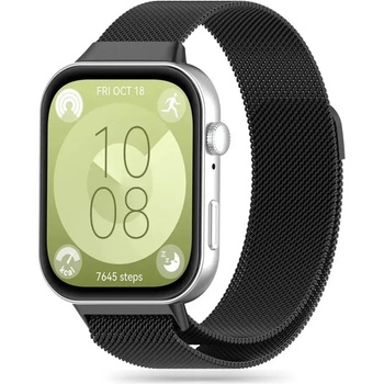Tech-Protect Каишка Tech-Protect MilaneseBand за Huawei Watch Fit 3, черна (5906302310494)