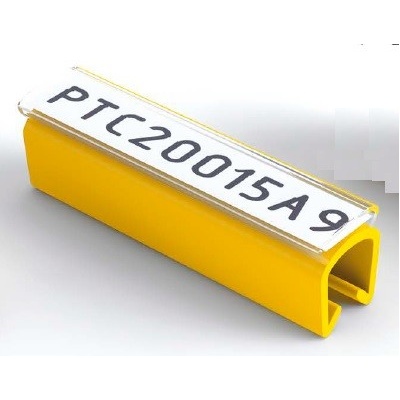 Partex PTC40030A4, žltý, 100ks, (5-6,2mm), PTC nacvakávacie puzdro na štítky