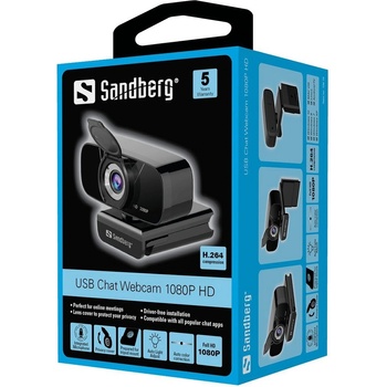 Sandberg USB Chat Webcam 1080P HD