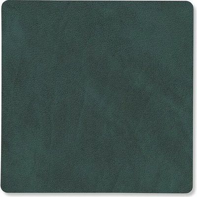 LIND Podtácka Square Nupo tmavo zelená koža 10x10cm