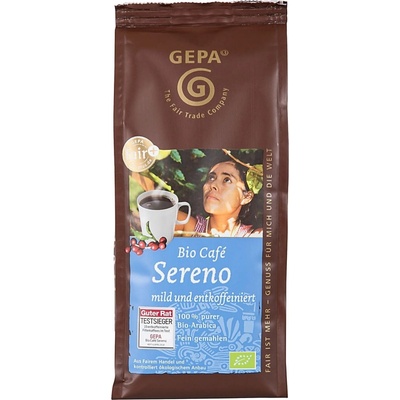 Gepa bez kofeínu Fairtrade BIO Sereno 100% Arabica mletá 250 g