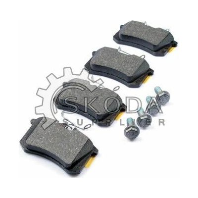 Sada brzdových destiček, kotoučová brzda ŠKODA Original OEM JZW 698 451 – Zboží Mobilmania