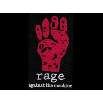 Nášivka RAGE AGAINST THE MACHINE vyšívaná zažehlovací
