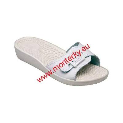 Zdravotní pantofle SANTÉ SI/03C1,BÍLÁ, vzor masážní