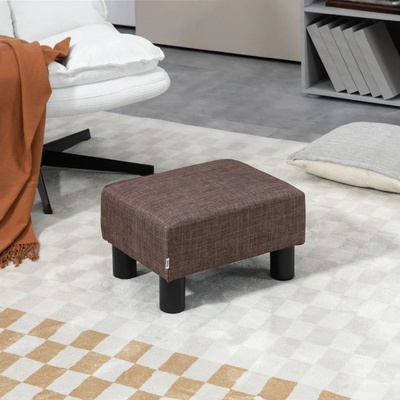 HOMCOM Taburet 40 x 30 x 24 cm | hnědý