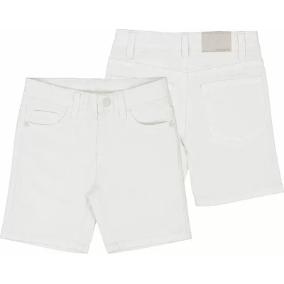 Mayoral Къси панталони с джобове памук в бяло за мини момче Mayoral