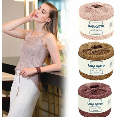 Lana Gatto Paillettes 25g 195m