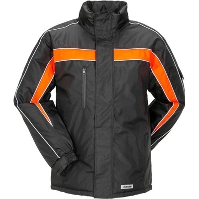 Planam OUTDOOR COSMIC zimná bunda čierna oranžová