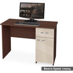 Bogdan Furniture G Бюро Мебели Богдан Модел BM-Ava, ПДЧ с постформинг, Венге с крем гланц