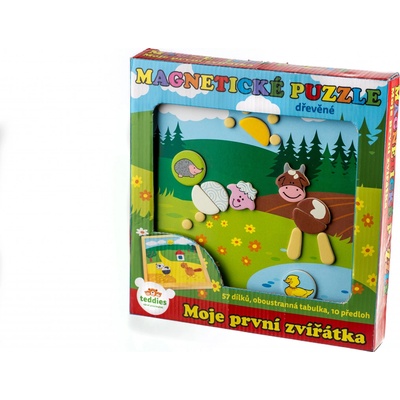 Teddies Magnetické puzzle Moje prvé zvieratká