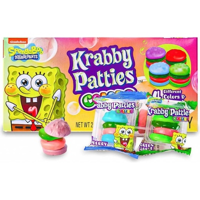 Nickelodeon Spongebob Squarepants Gummy Krabby Patties Colors Candy 72 g