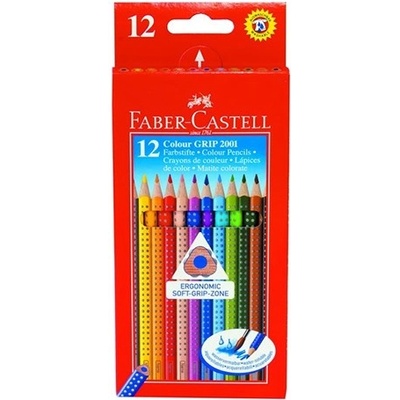 Faber-Castell Цветни моливи FABER-CASTELL Grip триъгълни 12 броя 112412 (112412)
