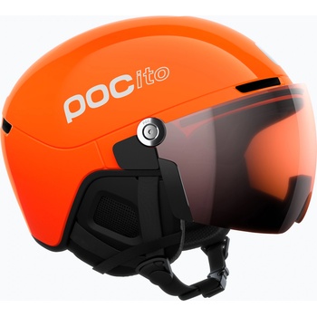 POC Детска скиорска каска POC POCito Obex Visor S2 Jr fluorescent orange