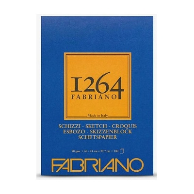 Fabriano skicár schizzi lepený rôzne Veľkosť: A2 120g/m2 50 listov
