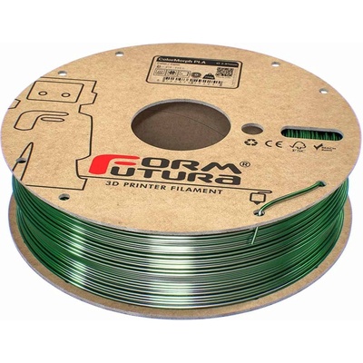 Formfutura High Gloss PLA ColorMorph White & Green - 1, 75 mm / 750 g (HPLC-175WHGN-00750)