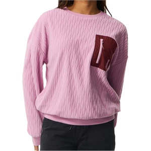 Rip Curl Дамски поларен пуловер Rip Curl Women's S-Series Jacquard Fleece Fleece jumper - Lilac (105-7929-0115)