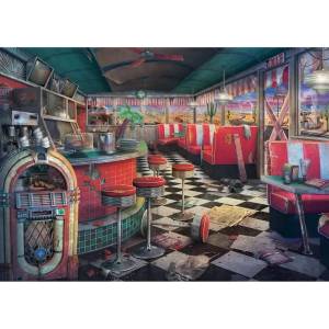 Ravensburger - Puzzle Abandoned Places: Decaying Diner - 1 000 piese