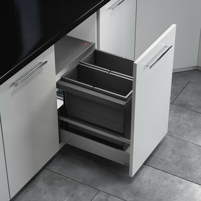 Hailo 450 TRIPLE-XL 2 x 18 L tmavosivá