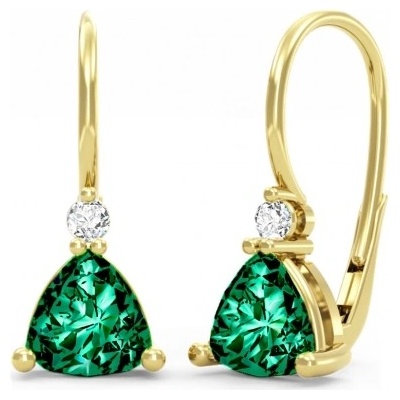 Couple náušnice Karin žluté zlato se zirkony 6630407-0-0-6