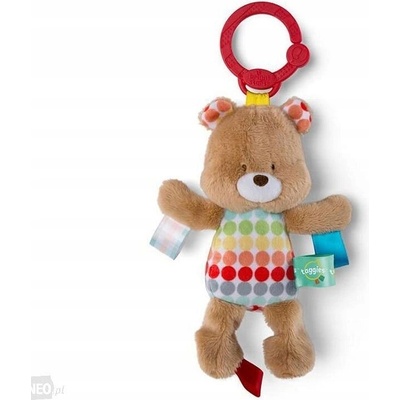 Bright Starts Taggies prívesok plyšák s visačkami medvedík s hrkálkou 11331