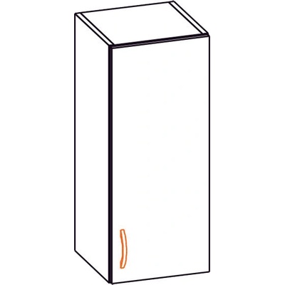 Bogdan Furniture Europe Горен шкаф Alina 30BL-E20, ляв/елша