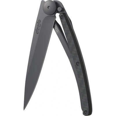 Deejo 1GC001 COMPOSITE BLACK Ultraľahký so rúčkou z karbónu a čepeľou s čiernym titánom