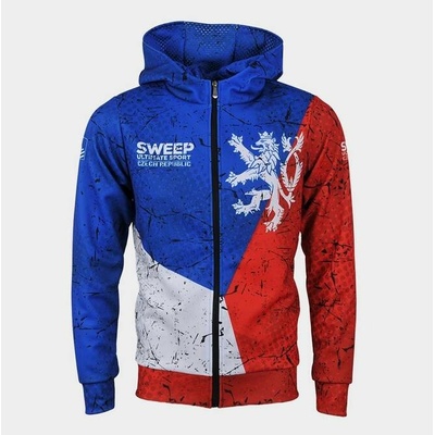 SWEEP mikina ULTIMATE GYM CR zip Trikolora – Zboží Dáma