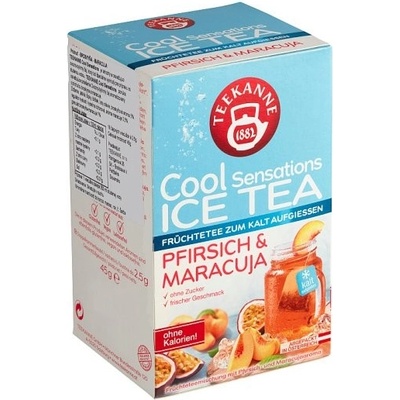 Teekanne Cool Sensations Ovocno-bylinný čaj broskyňa maracuja 18 x 2,5 g