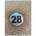 PREVENTA ЦИФРА 28 СРЕБРИСТ КРЪГ 4см (ck28-srk)