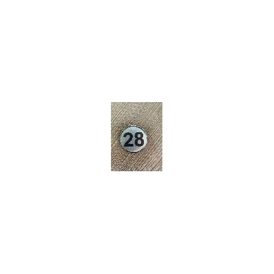 PREVENTA ЦИФРА 28 СРЕБРИСТ КРЪГ 4см (ck28-srk)