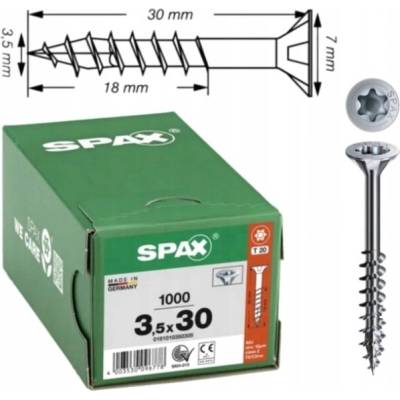 Šrouby Spax 3,5x30 mm 1000 ks WIROX 4CUT TXTG 3/4 T20