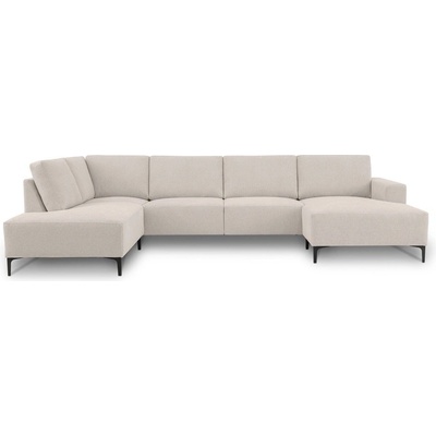 Scandic Бежов шенилов ъглов диван (ляв ъгъл/U форма) Fabian - Scandic (19177SN ENT8)