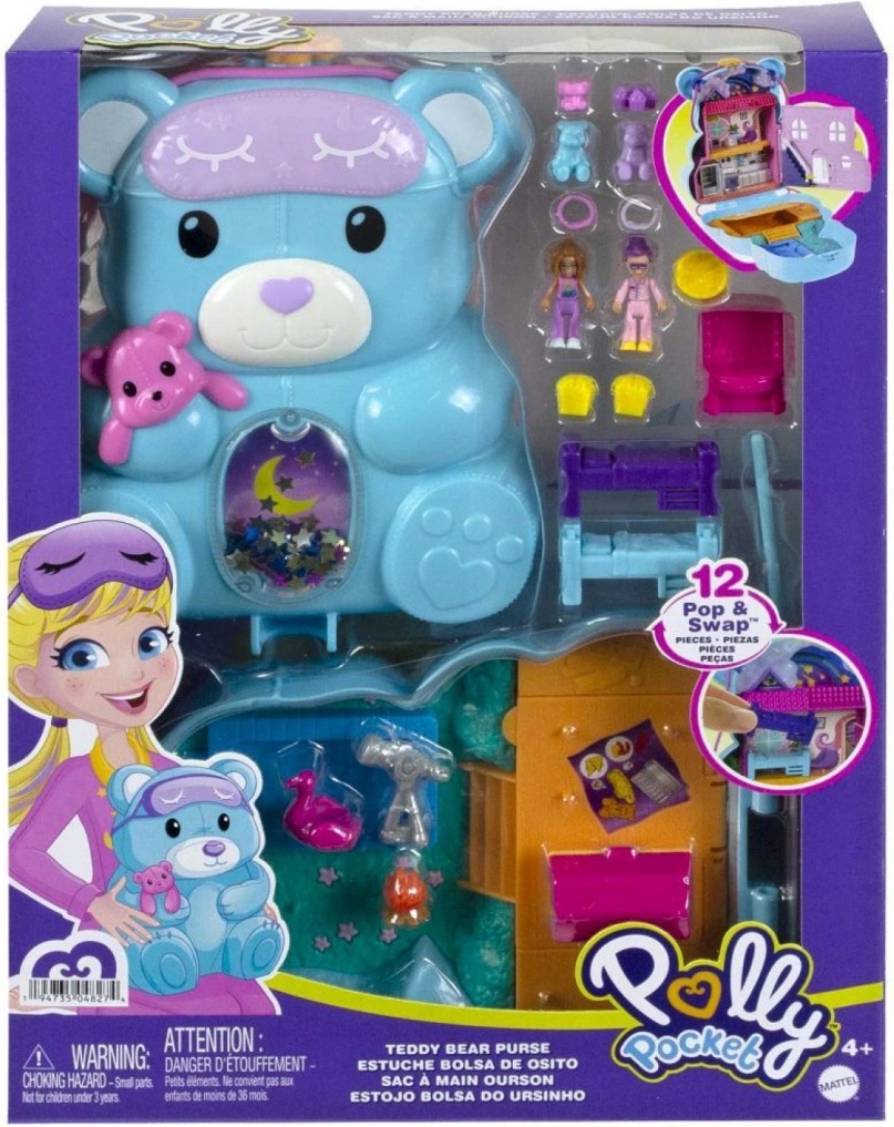 Mattel Polly Pocket Sleepover Teddy Bear Bag od 671 K - Heureka.cz