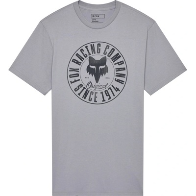 Fox Emblem SS Prem Tee steel grey 2025