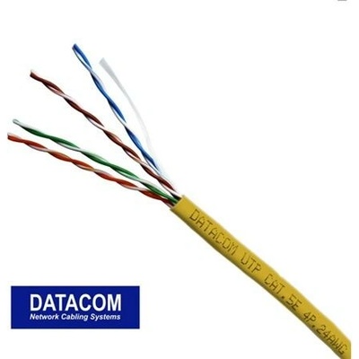 Datacom 1159 UTP, CAT5e, PVC, 305m, žlutý