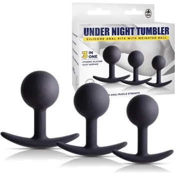 Комплект, анални плъгове с вътрешни тежести - Under Night Tumbler Kit (NMC0002484)