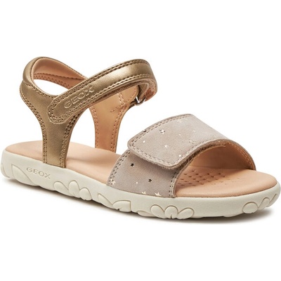 Geox Сандали Geox J Sandal Haiti Girl J028ZA 007NF C0208 S Златист (J Sandal Haiti Girl J028ZA 007NF C0208 S)