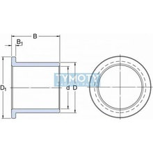 SKF PSMF 152115 A51 puzdro klzné prírubové, spekaný bronz