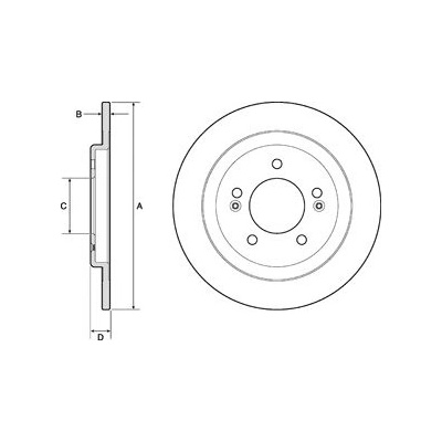 DELPHI Brzdový kotúč BG4749C