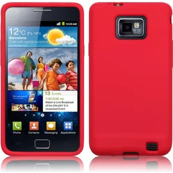 Image 1 of Samsung I9100 Galaxy S II Силиконов Калъф Червен + Протектор