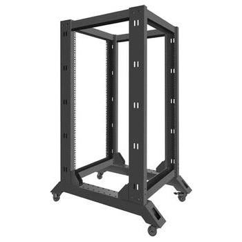 Lanberg open rack 22U 600x800, black (OR01-6822-B)