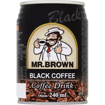 Mr.Brown Black Coffee 6 x 240 ml – Sleviste.cz