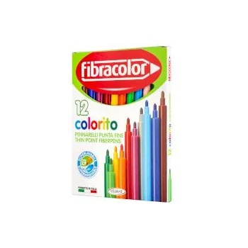 Image 1 of Fibracolor Флумастери Colorito 12 цвята