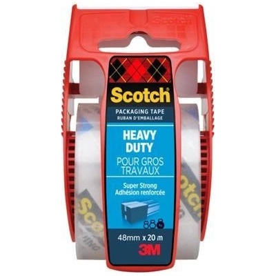 3M SCOTCH Baliaca páska, s dávkovačom, 48 mm x 20 m priehľadná