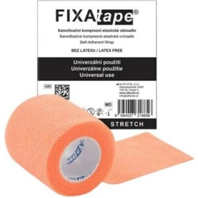 FIXAtape STRETCH Samofixačné elastické ovínadlo kompresné, fluorescentná oranžová, 5 x 450 cm 1 ks