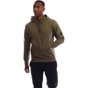 C.P. Company Суичър CP Company Diagonal Raised Fleece Lens Hoodie - Green - sportihobi - 819,47 лв