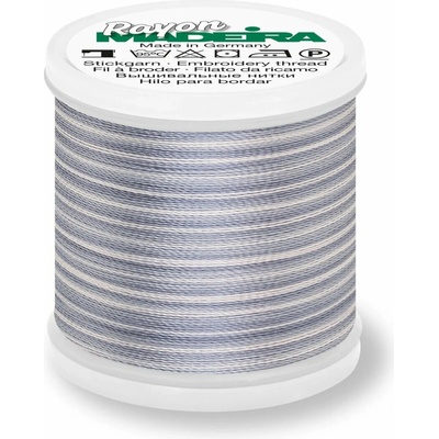 Vyšívací nit Madeira Rayon Ombré č. 40 (200m) barva 2017 grey silver