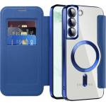 Techsuit Кейс за Samsung Galaxy S22 Plus 5G - SmartMag Book Case - син (KF2351918)